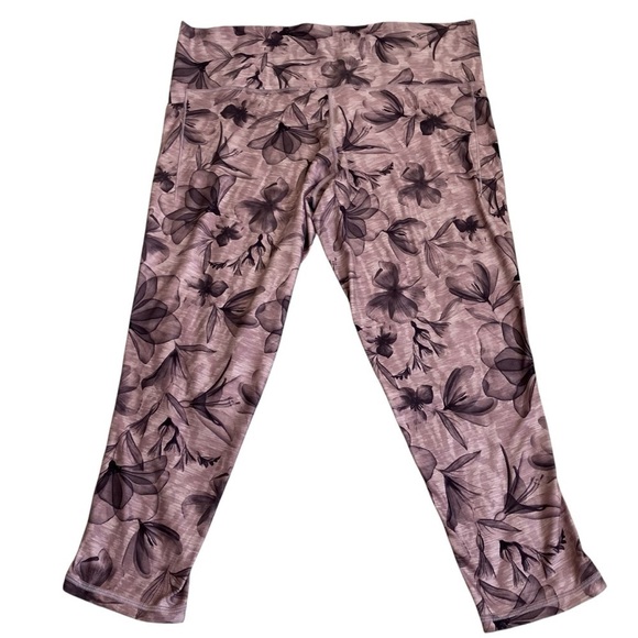 ATHLETA Salutation Stash Pocket II Print 7/8 Leggings Hearth Rose Plus 2X - Picture 6 of 16